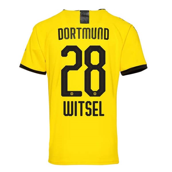 Thailande Maillot Football Borussia Dortmund NO.28 Witsel Domicile 2019-20 Jaune